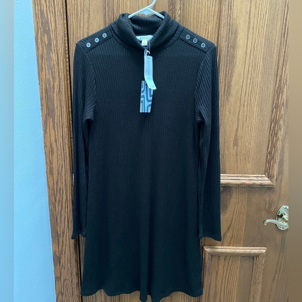Market & Spruce Gracelynn Brown Knit Dress NWT M
